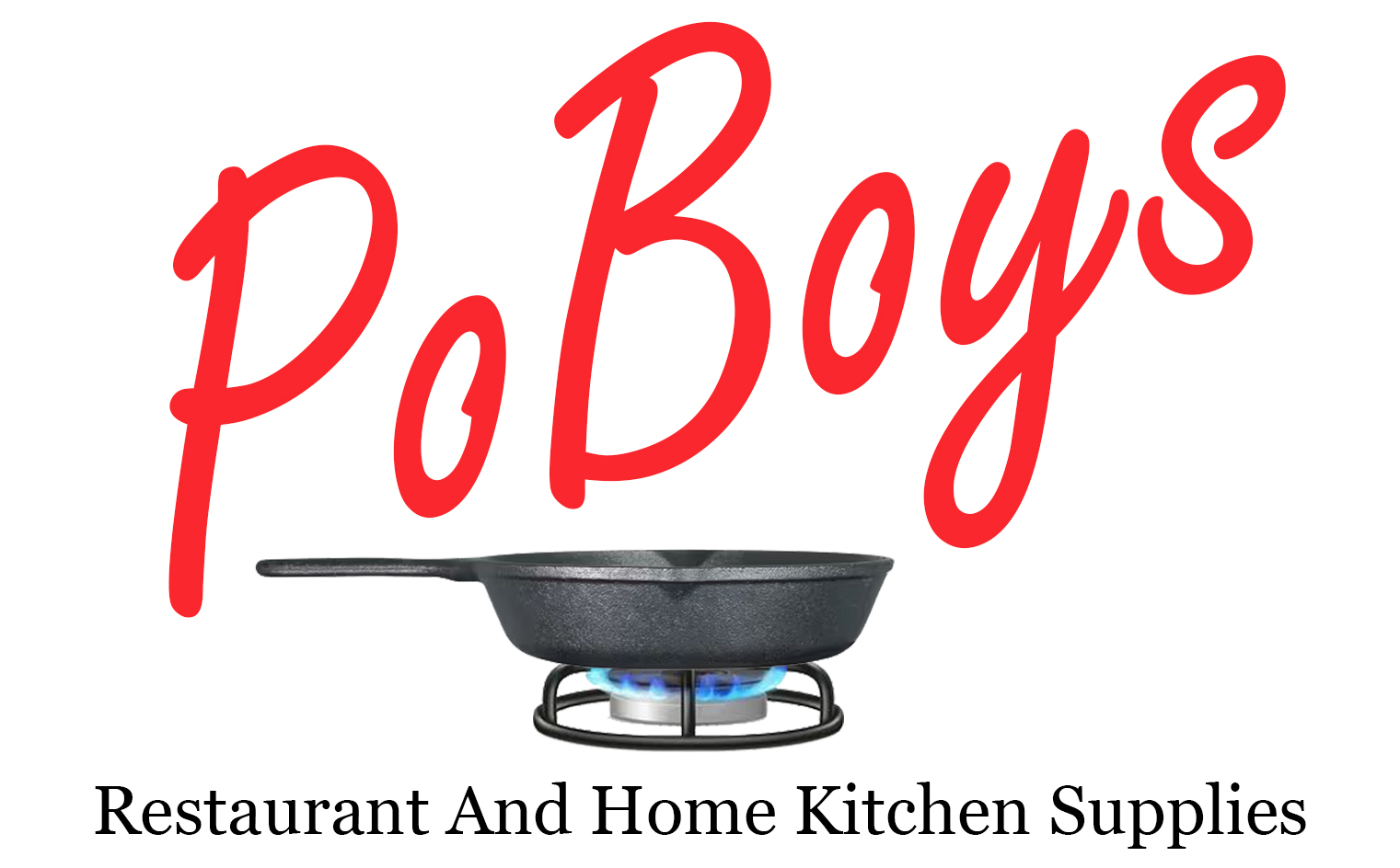 PoBoys skillet logo sign